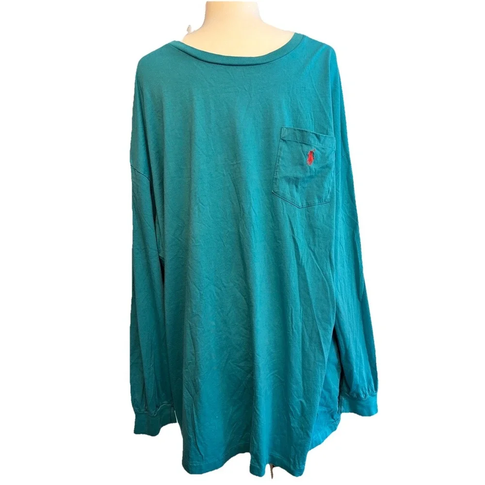 Polo Ralph Lauren Mens 3XB Pocket Red‎ Pony Long Sleeve T shirt chest 60